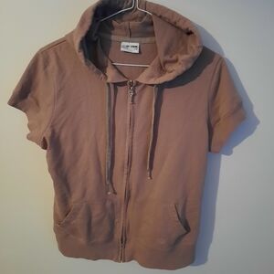 Sportek Platinum, full zip Taupe hoodie. Women's L